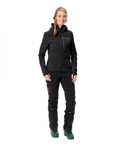 Vaude W's Larice Softshell Ski Jacket IV - Polyester & Recycled polyester Black Jacket