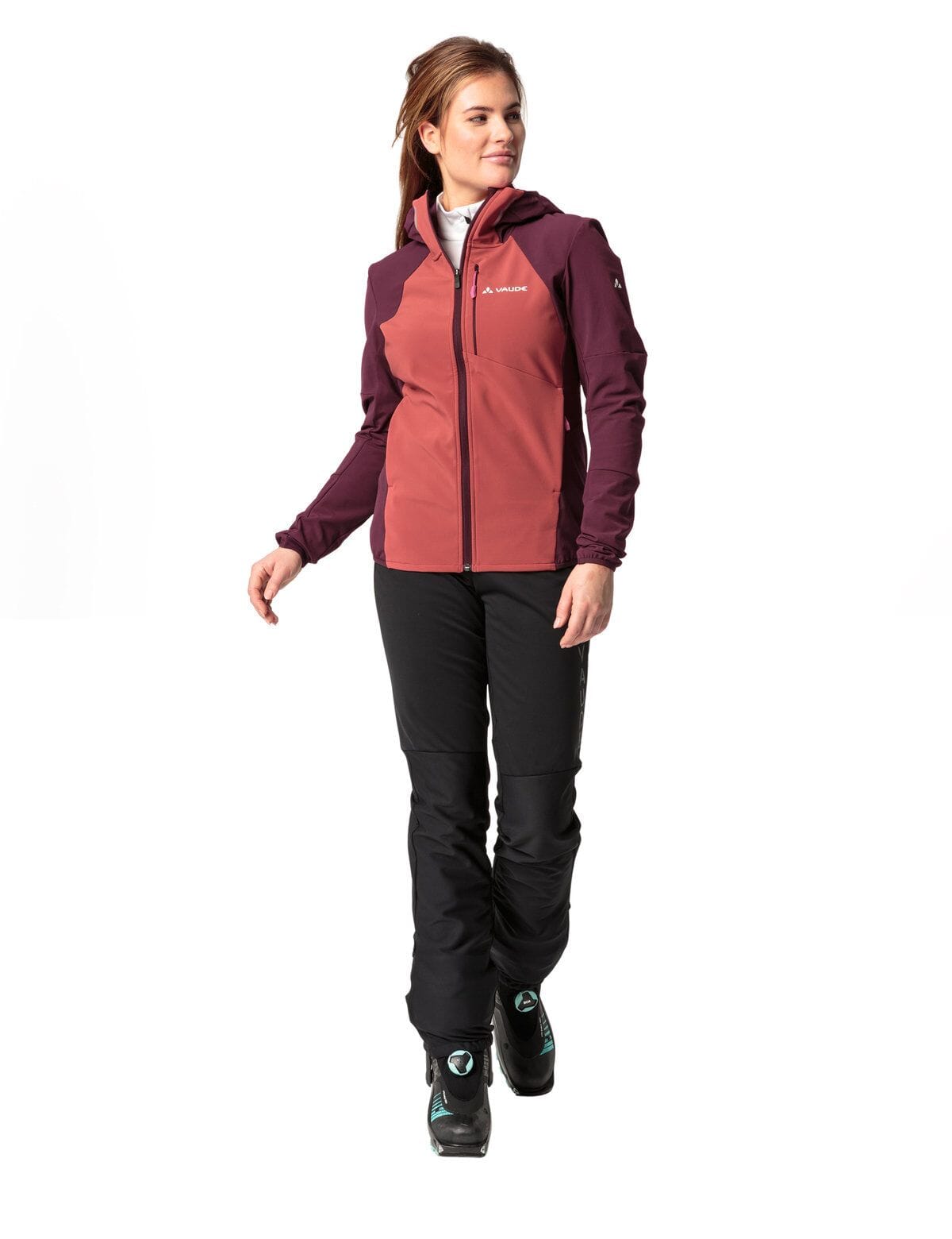 Vaude W's Larice Softshell Ski Jacket IV - Polyester & Recycled polyester Cassis Jacket