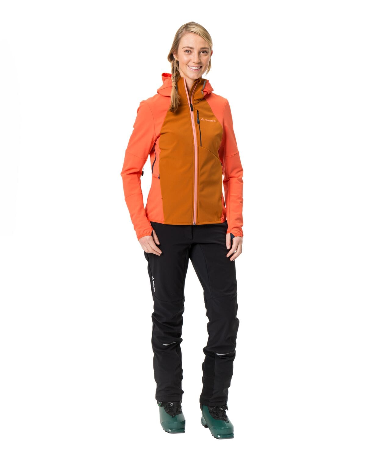 Recycled sportswear - polyester – W\'s - Ski IV Weekendbee & Larice sustainable Jacket Polyester Softshell Vaude