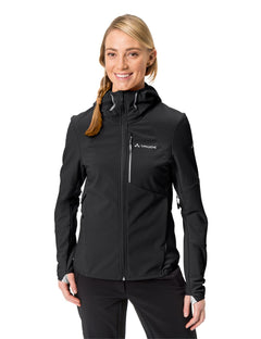 Vaude W's Larice Softshell Ski Jacket IV - Polyester & Recycled polyester Black Jacket