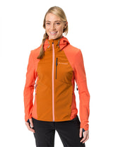 Vaude W's Larice Softshell Ski Jacket IV - Polyester & Recycled polyester Silt Brown Jacket