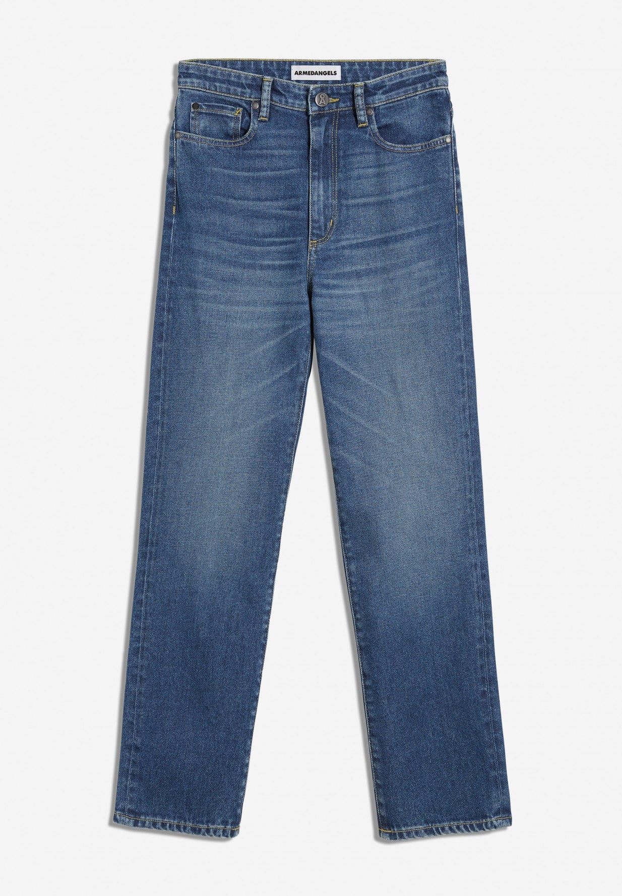 Armedangels W's Lejaani - Slim Fit High Waist jeans - Organic cotton Dark 32 Pants