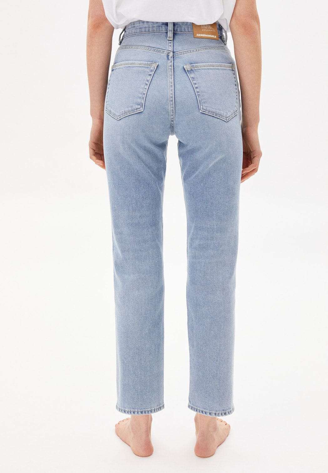 Armedangels W's Lejaani - Slim Fit High Waist jeans - Organic cotton Easy Blue 32 Pants
