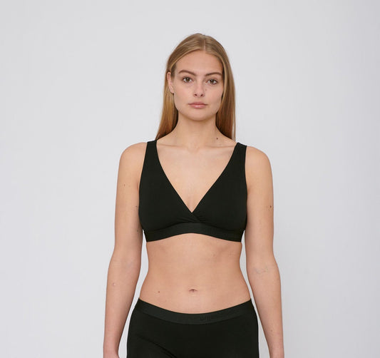 Organic Basics W's TENCEL Lite Basic Bralette Black Underwear
