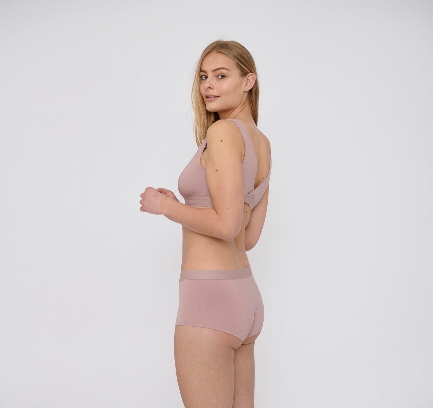 Organic Basics W's TENCEL Lite Shorty 2-pack Dusty Rose Underwear