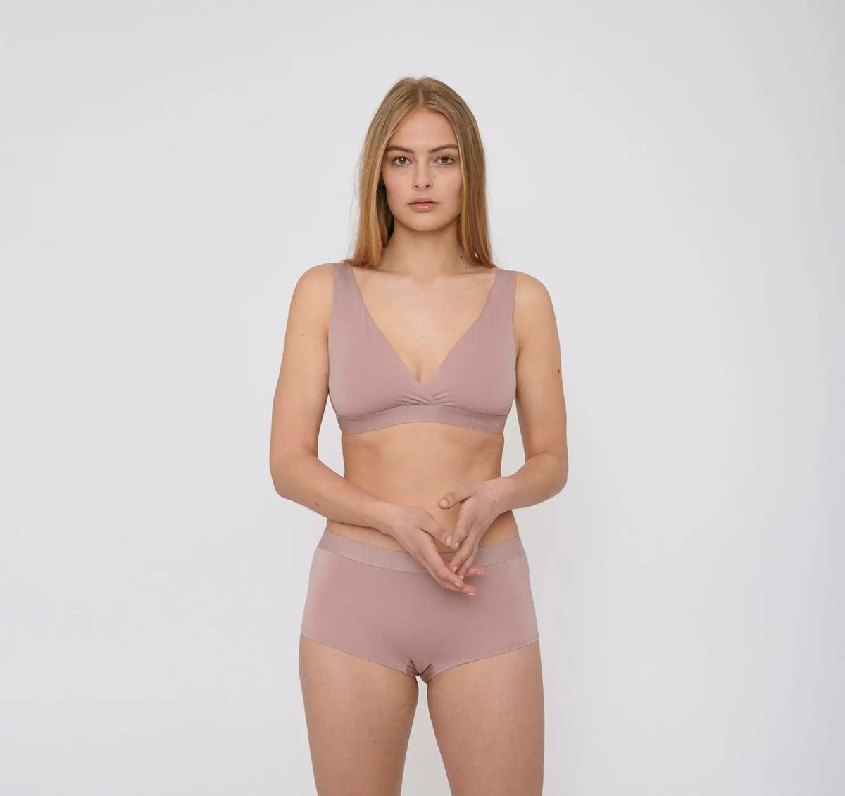 W's TENCEL Lite Shorty 2-pack Underwear Organic Basics Dusty Rose XS