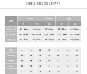 People Tree W's Lizzie Tank Top - Organic Cotton Black