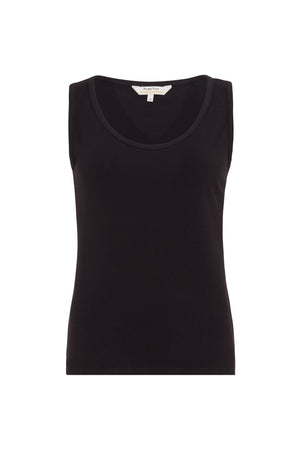 People Tree W's Lizzie Tank Top - Organic Cotton Black