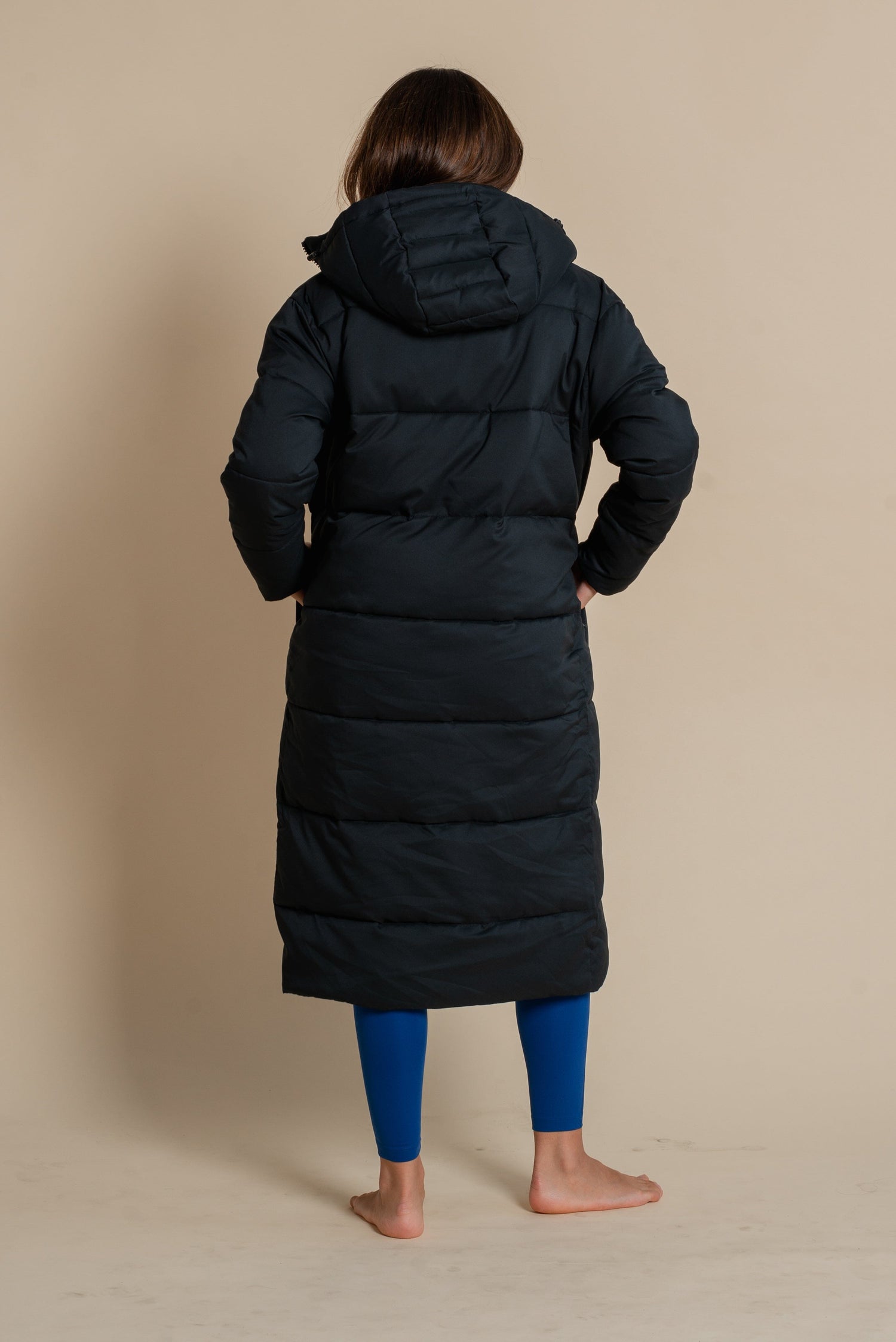 Girlfriend Collective W's Long Puffer Jacket - Recycled PET Black Jacket