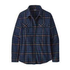 Patagonia W's Long-Sleeved Fjord Flannel Shirt - 100% organic cotton Tundra: New Navy XS Shirt