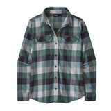 W's Long-Sleeved Fjord Flannel Shirt - 100% organic cotton Shirt Patagonia Guides: Nouveau Green S