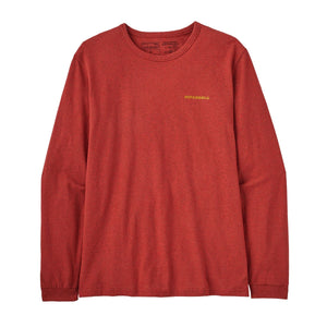 Patagonia W's L/S How To Slide Responsibili-Tee - Recycled Cotton & Recycled Polyester Burl Red