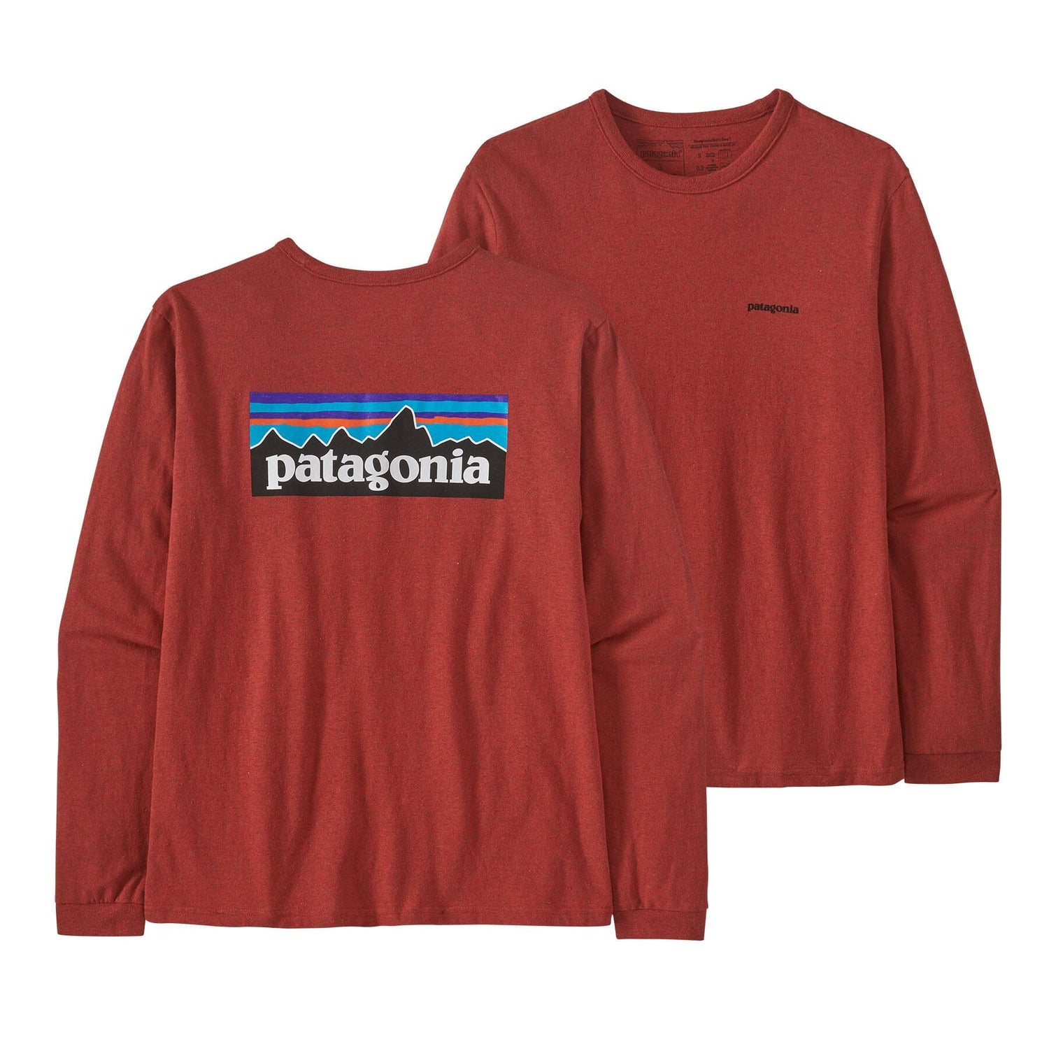 Patagonia - W's L/S P-6 Logo Responsibili-Tee - Recycled Cotton & Recycled Polyester - Weekendbee - sustainable sportswear