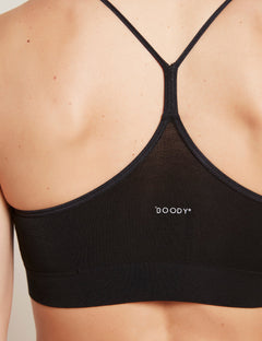 Boody W's LYOLYTE Racerback Bra - Bamboo Black Underwear