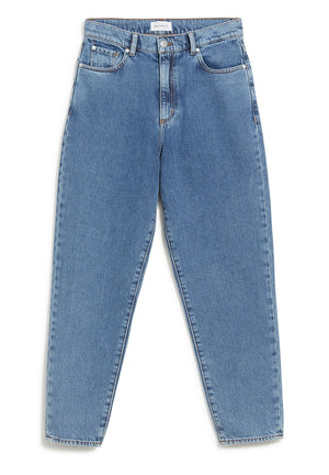 Armedangels W's Mairaa - Mom Fit High Waist - 100% Organic cotton Mid Blue 32