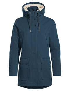 Vaude W's Manukau II Parka - Recycled Polyester Dark Sea Jacket