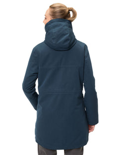 Vaude W's Manukau II Parka - Recycled Polyester Dark Sea Jacket