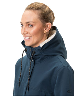 Vaude W's Manukau II Parka - Recycled Polyester Dark Sea Jacket