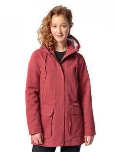 Vaude W's Manukau II Parka - Recycled Polyester Brick Jacket