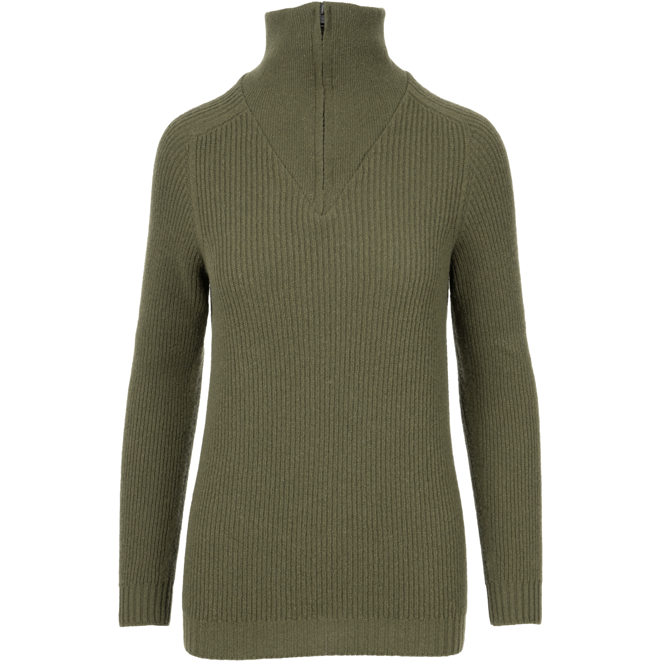 North Outdoor W's Metso Sweater - 100 % Merino Wool - Made in Finland Olive Green Shirt