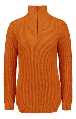 North Outdoor W's Metso Sweater - 100 % Merino Wool - Made in Finland Flame