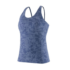 Patagonia W's Mibra Tank Top - Recycled Polyester Monkey Flower: Current Blue Shirt