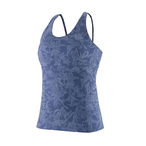 Patagonia W's Mibra Tank Top - Recycled Polyester Monkey Flower: Current Blue
