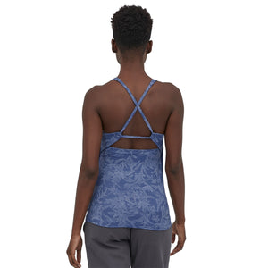 Patagonia W's Mibra Tank Top - Recycled Polyester Monkey Flower: Current Blue