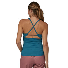 Patagonia W's Mibra Tank Top - Recycled Polyester Wavy Blue Shirt