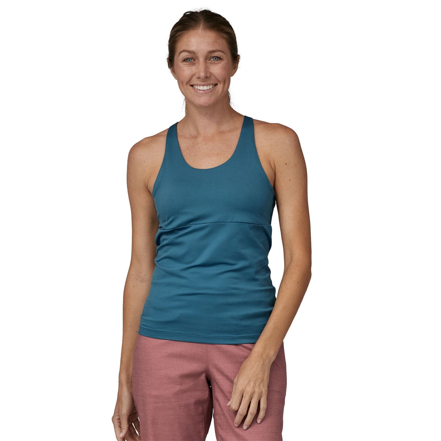 Patagonia W's Mibra Tank Top - Recycled Polyester Wavy Blue Shirt