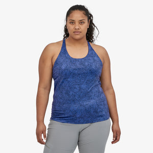 Patagonia W's Mibra Tank Top - Recycled Polyester Mesh Net: Float Blue L