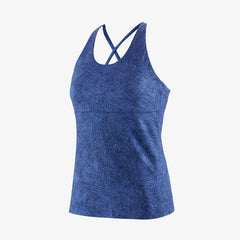 Patagonia W's Mibra Tank Top - Recycled Polyester Mesh Net: Float Blue L Shirt