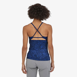 Patagonia W's Mibra Tank Top - Recycled Polyester Mesh Net: Float Blue L