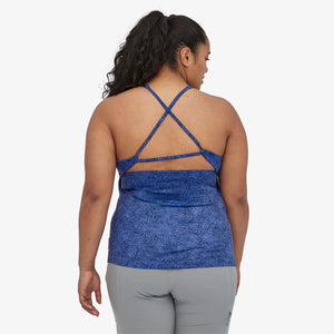 Patagonia W's Mibra Tank Top - Recycled Polyester Mesh Net: Float Blue L