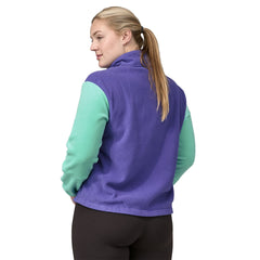 Patagonia W's Microdini 1/2 Zip Fleece Pullover - 100% Recycled Polyester Perennial Purple Shirt