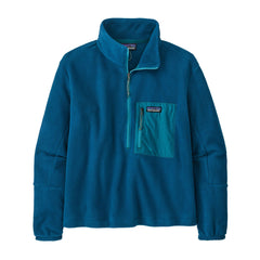 Patagonia W's Microdini 1/2 Zip Fleece Pullover - 100% Recycled Polyester Lagom Blue Shirt