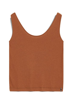 Armedangels W's Minaami Top - Tencel Lyocell & Organic Cotton Reddish Brown Shirt