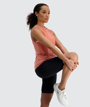 Gymnation W's Muscle Tank Top - Recycled Polyester & Tencel Lyocell Coral