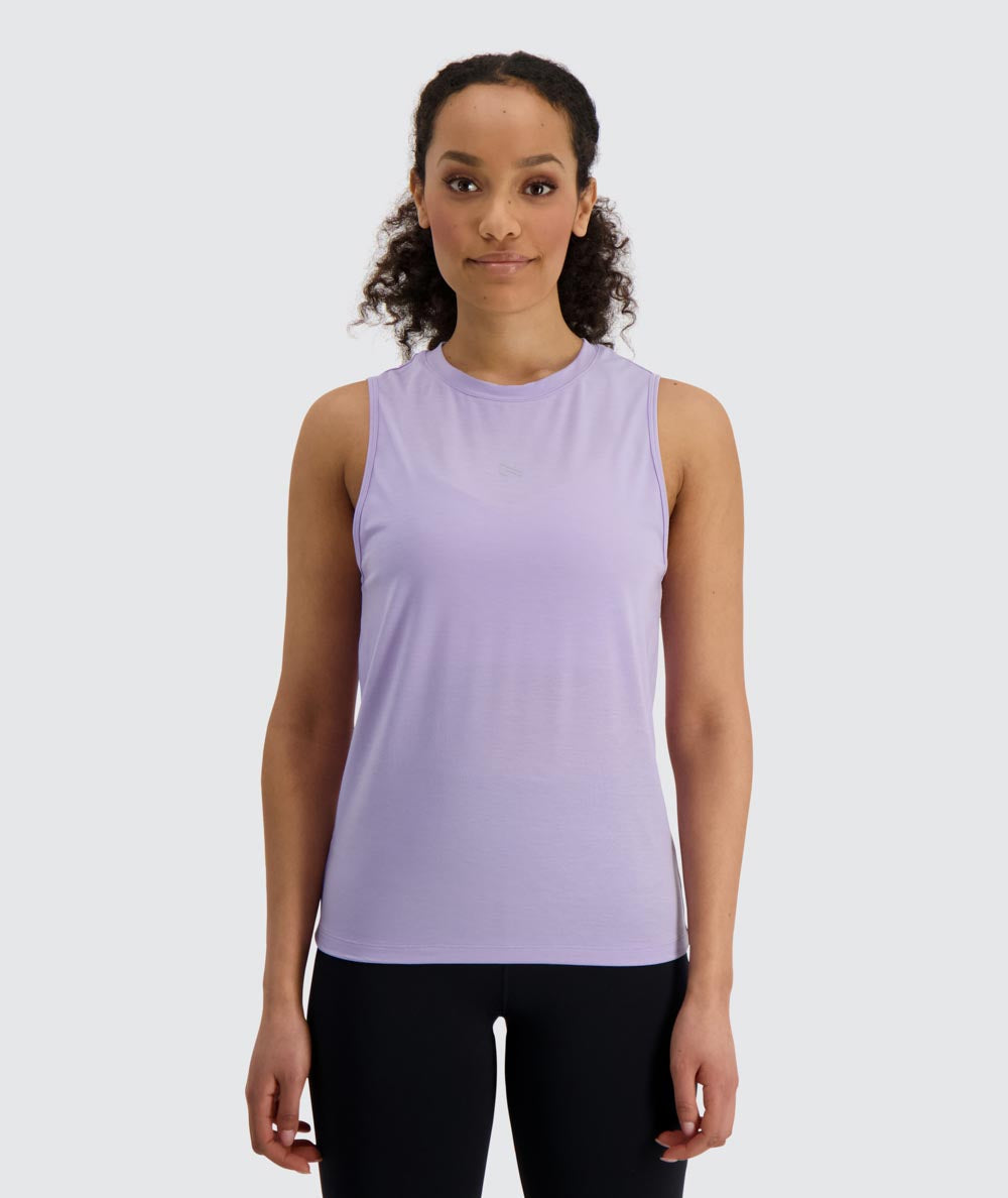 Gymnation W's Muscle Tank Top - Recycled Polyester & Tencel Lyocell Lavender Shirt