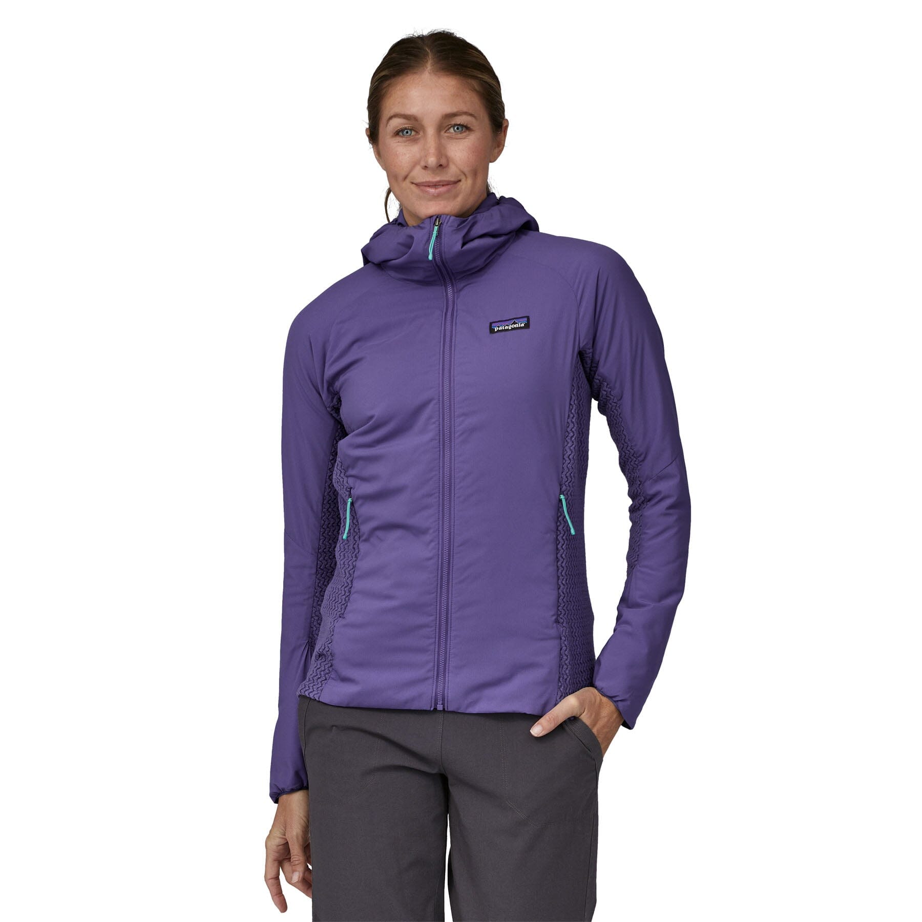Patagonia W'sナノエアライトハイブリッドフーディ - リサイクル