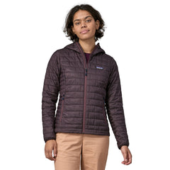 Patagonia W's Nano Puff® Hoody - Recycled Polyester Obsidian Plum Jacket