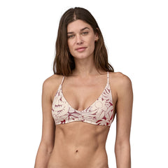 Patagonia W's Nanogrip Sunny Tide Bikini Top - Recycled Nylon/Recycled Polyester Ink Black Swimwear