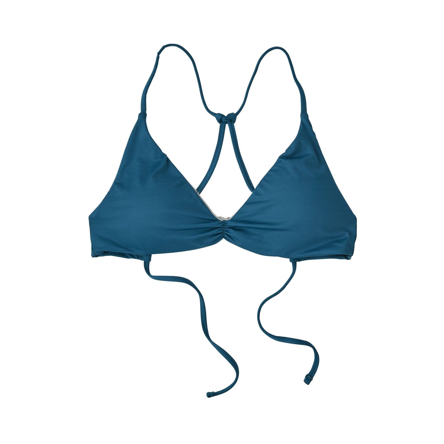 Patagonia W's Nanogrip Sunny Tide Bikini Top - Recycled Nylon/Recycled Polyester Wavy Blue Swimwear