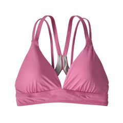 Patagonia W's Nanogrip Sunset Swell Bikini Top - Recycled Plastic Marble Pink Swimwear