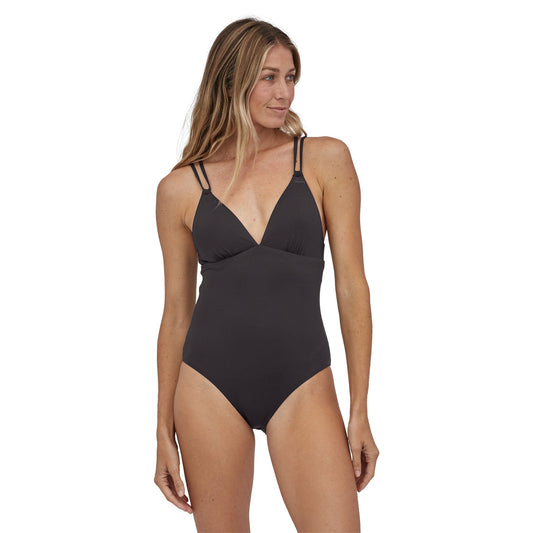 Patagonia W's Nanogrip Sunset Swell Swimsuit - Recycled Plastic Coast Highway Small: Float Blue Swimwear