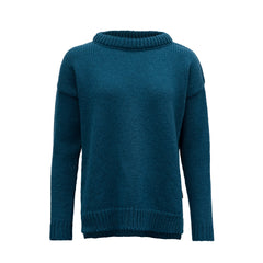 Devold W's Nansen Split Seam Sweater - 100% Wool Flood Shirt