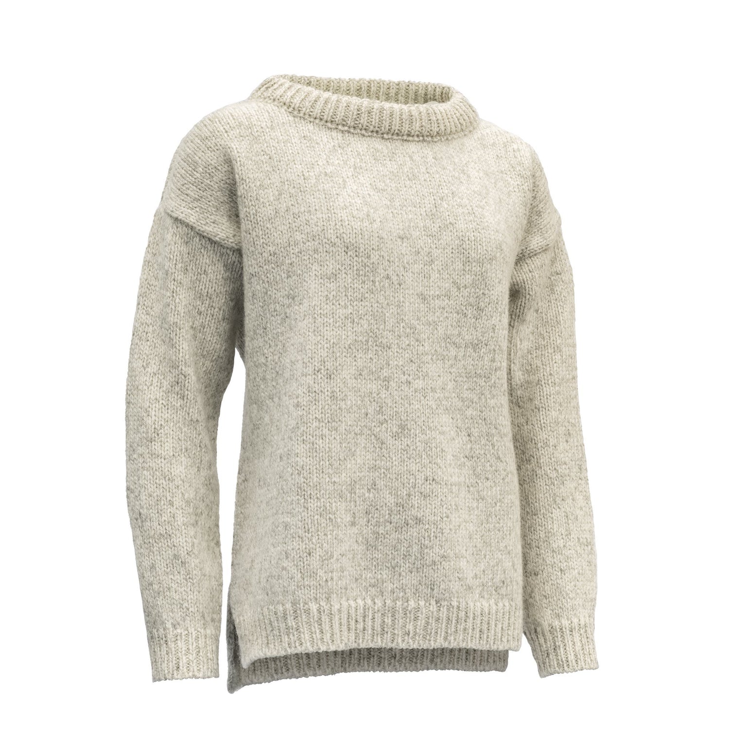 Devold - W's Nansen Split Seam Sweater - 100% Wool - Weekendbee - sustainable sportswear