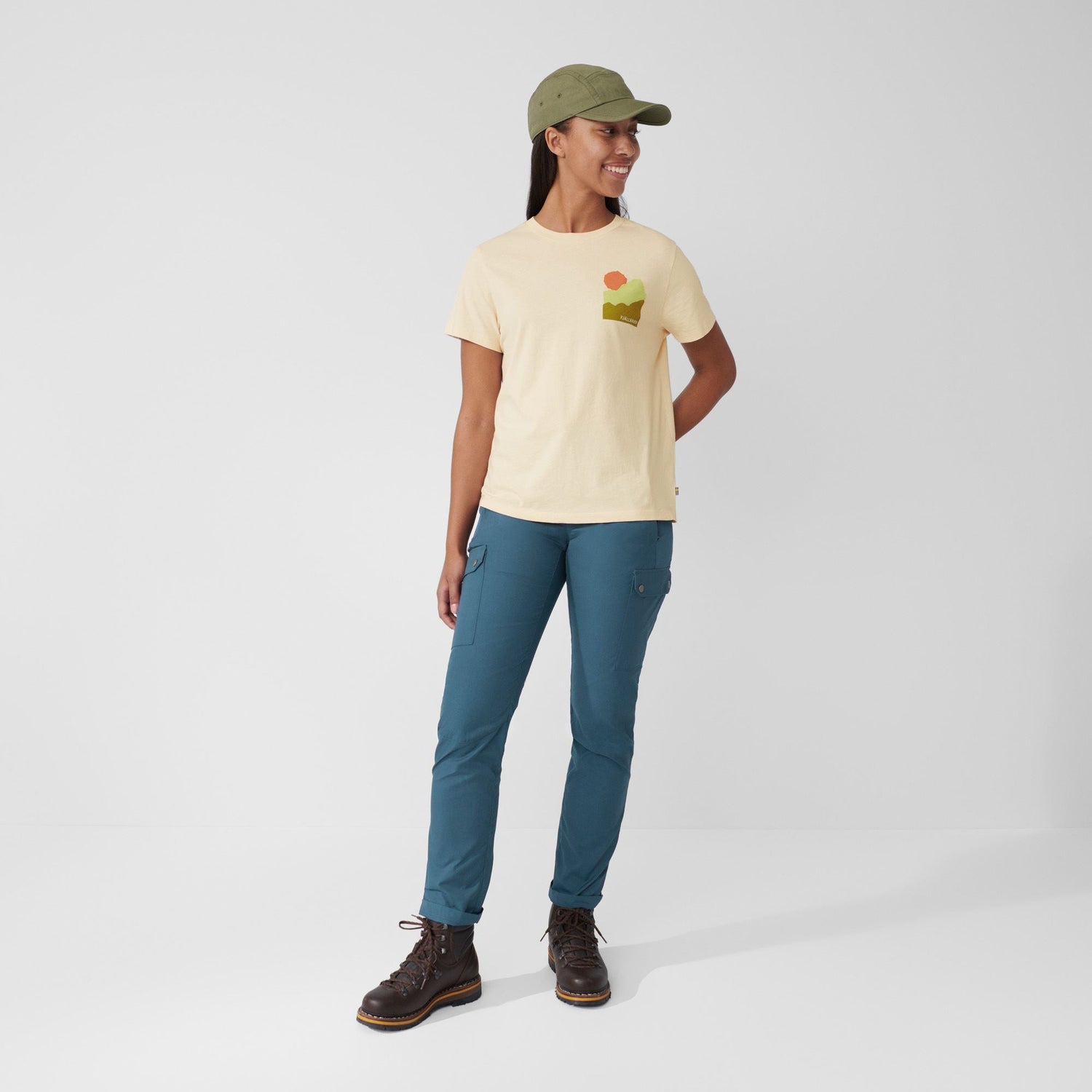 Fjällräven W's Nature T-shirt - Organic cotton Chalk White Shirt