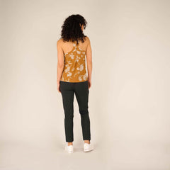 Sherpa W's Neha Tank Top - Modal & Organic cotton Caramel Lotus Shirt