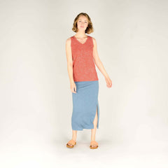 Sherpa - W's Neha V-Neck Tank Top - Modal & Organic cotton - Weekendbee - sustainable sportswear